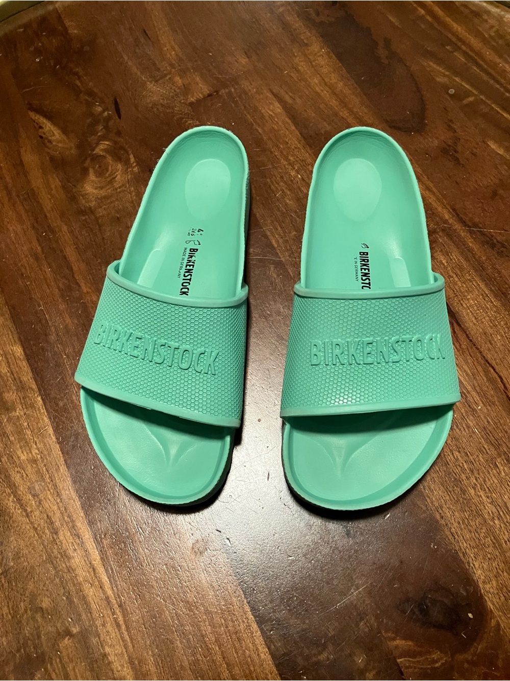 Birkenstock Barbados EVA Slide Sandals in Bold Jade EU 41 US 10/10.5